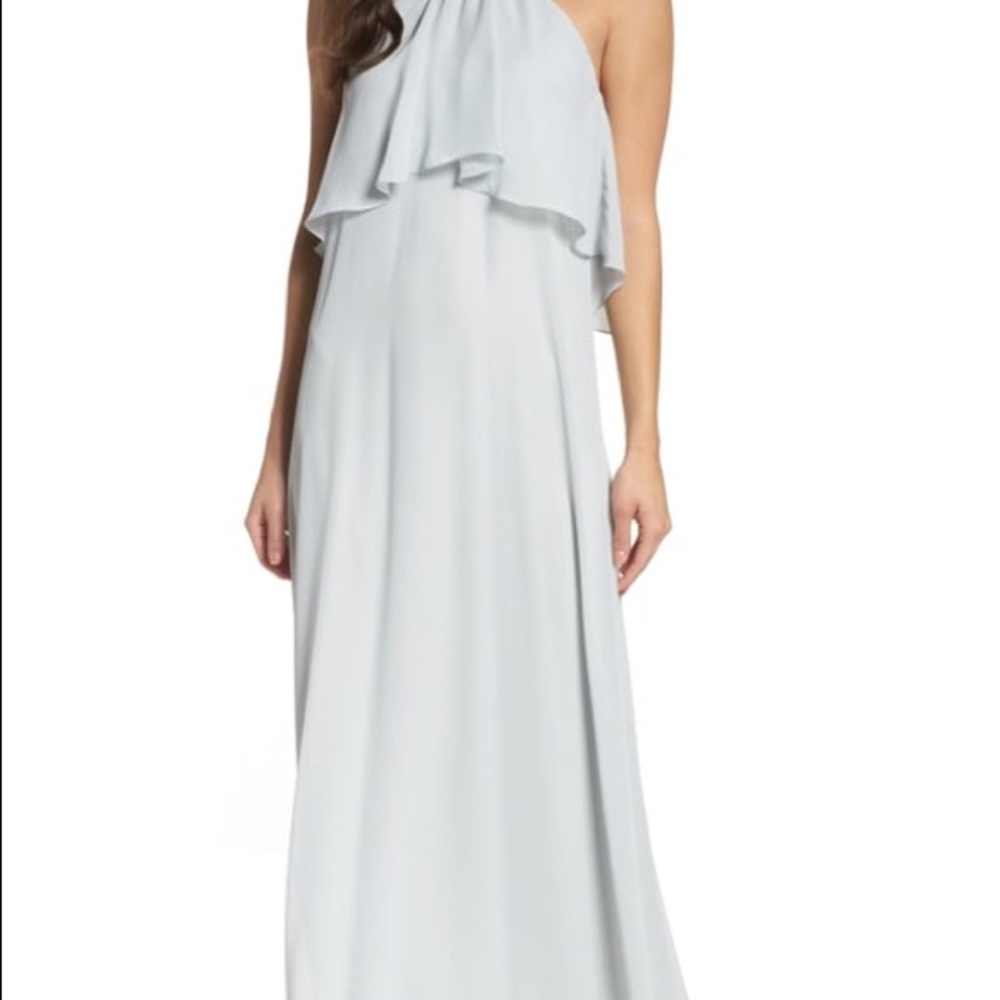 Chiffon Halter Gown-Nouvelle Amsale